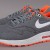 Nike-Air Max 1 Cool Grey Total Orange