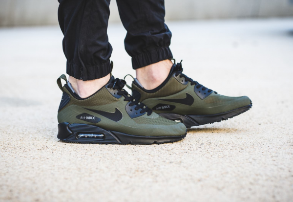Nike Air Max 90 Mid Sneakerboot - Dark Loden/Black-Dark Grey 2