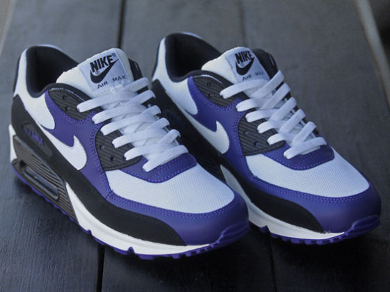 nike air max 90 black white violet