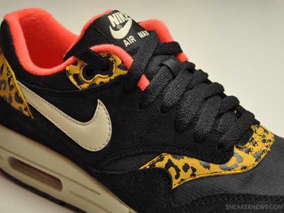 nike air max 1 fb woven black leopard